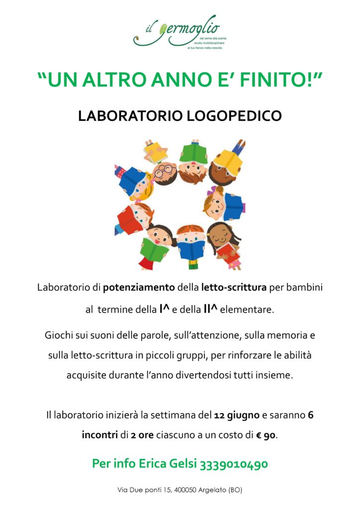 “UN ALTRO ANNO E’ FINITO!” LABORATORIO LOGOPEDICO